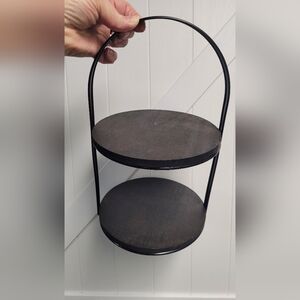 Elegant Black Metal Display Stand